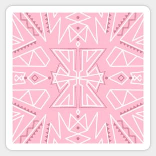 Pink Geometric Sticker